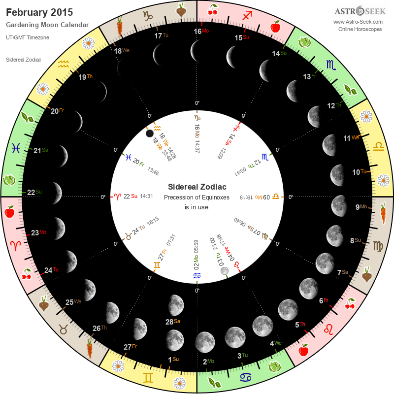 Biodynamic Gardening Moon Calendar - February 2015