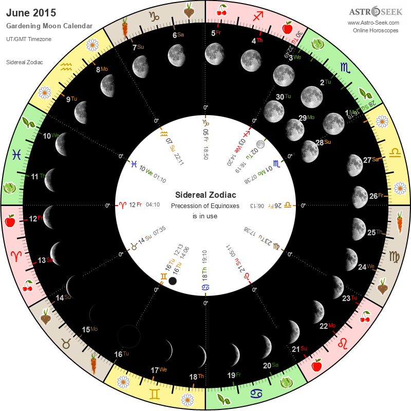 Biodynamic Gardening Moon Calendar - June 2015