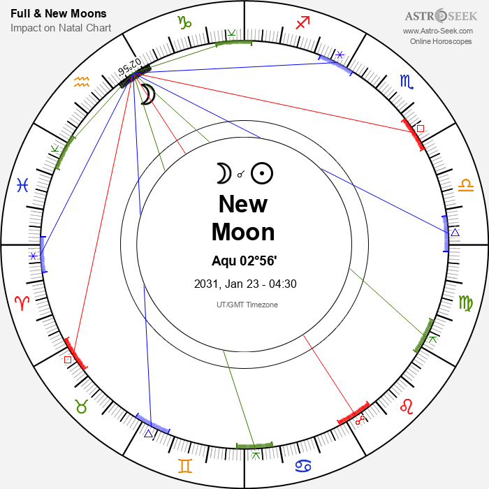 New Moon in Aquarius - 23 January 2031